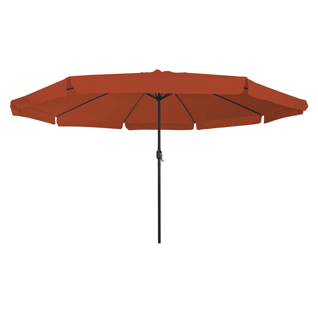 Hageparasol Terrakotta 394 x 394 x 248 cm Polyester og stål
