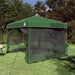 Camping Telt Sett med tak 2 pcs grønn Taffeta og Stoff