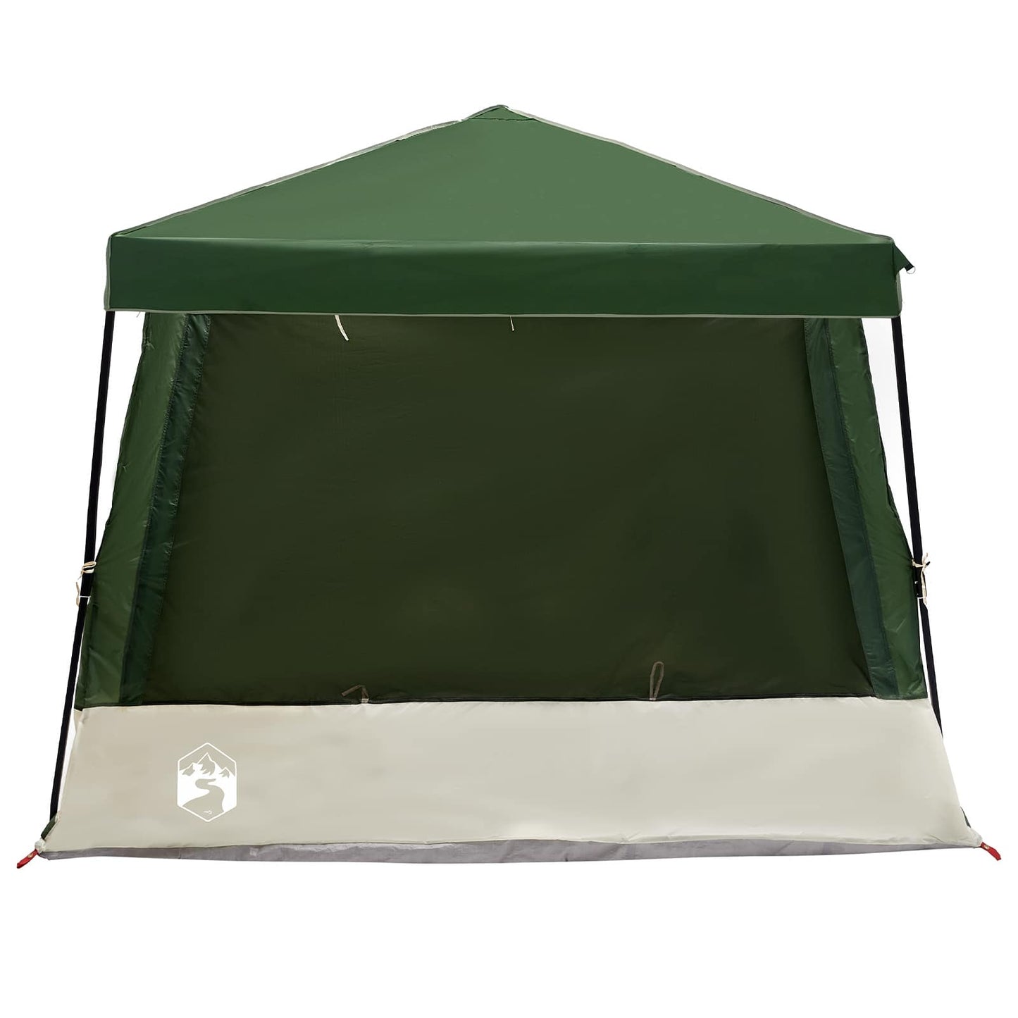Camping Telt Sett med tak 2 pcs grønn Taffeta og Stoff