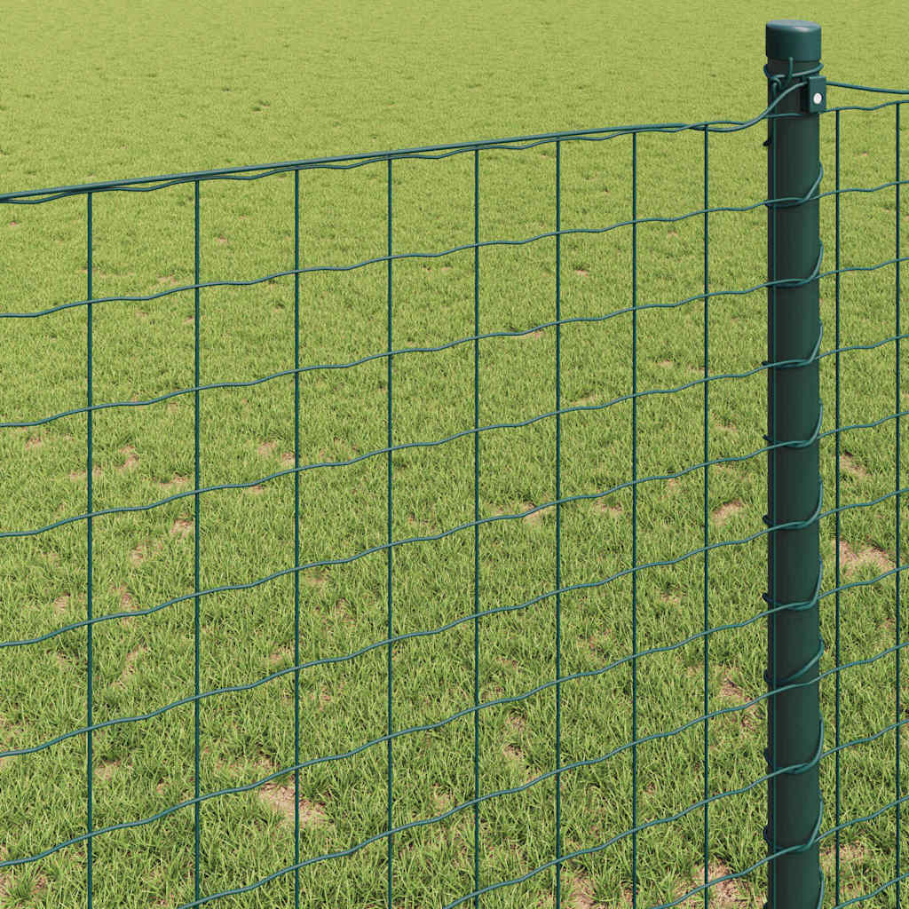 Euro gjerde grønn 0,8 x 10 m PVC-belagt jern