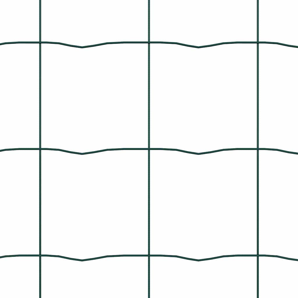 Euro gjerde grønn 0,4 x 10 m PVC-belagt jern vidaXL