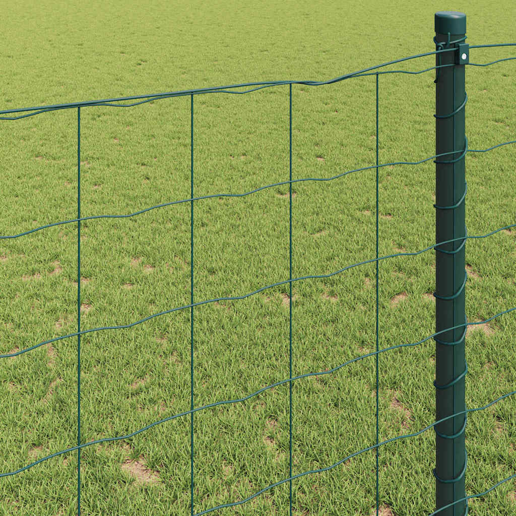 Euro gjerde grønn 0,4 x 10 m PVC-belagt jern vidaXL