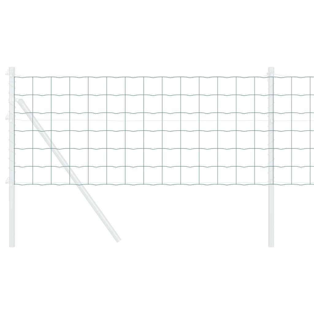 Euro gjerde grønn 0,4 x 10 m PVC-belagt jern vidaXL