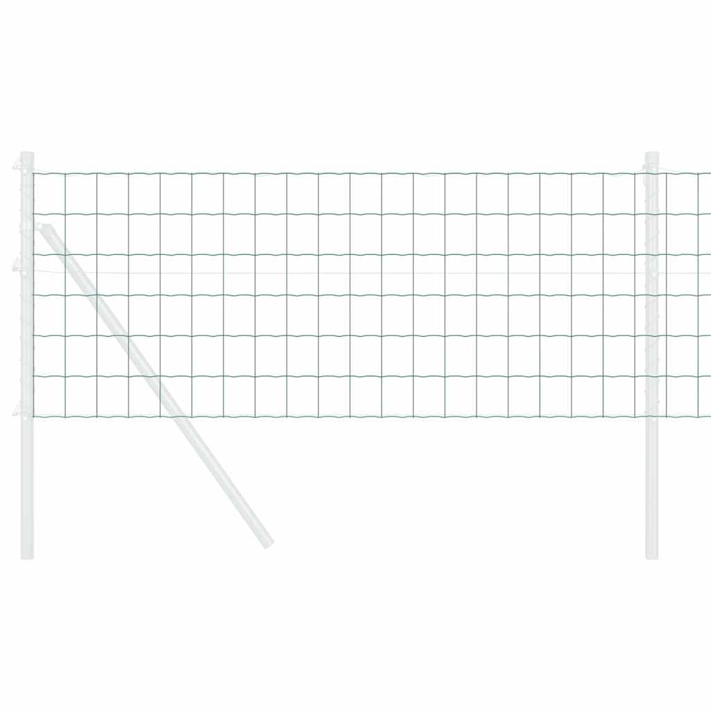 Euro gjerde grønn 0,4 x 50 m PVC-belagt jern vidaXL
