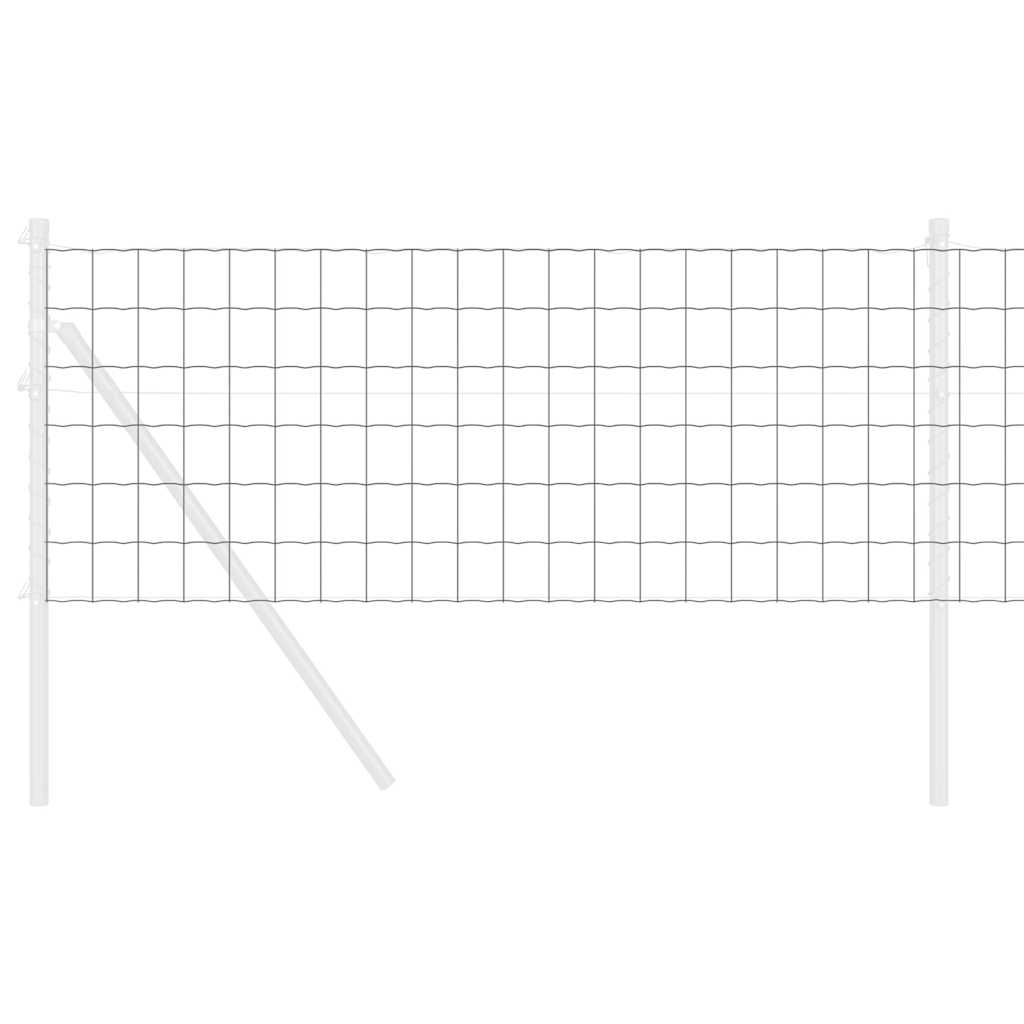 Euro gjerde Grå 0.8 x 10 m PVC-belagt jern