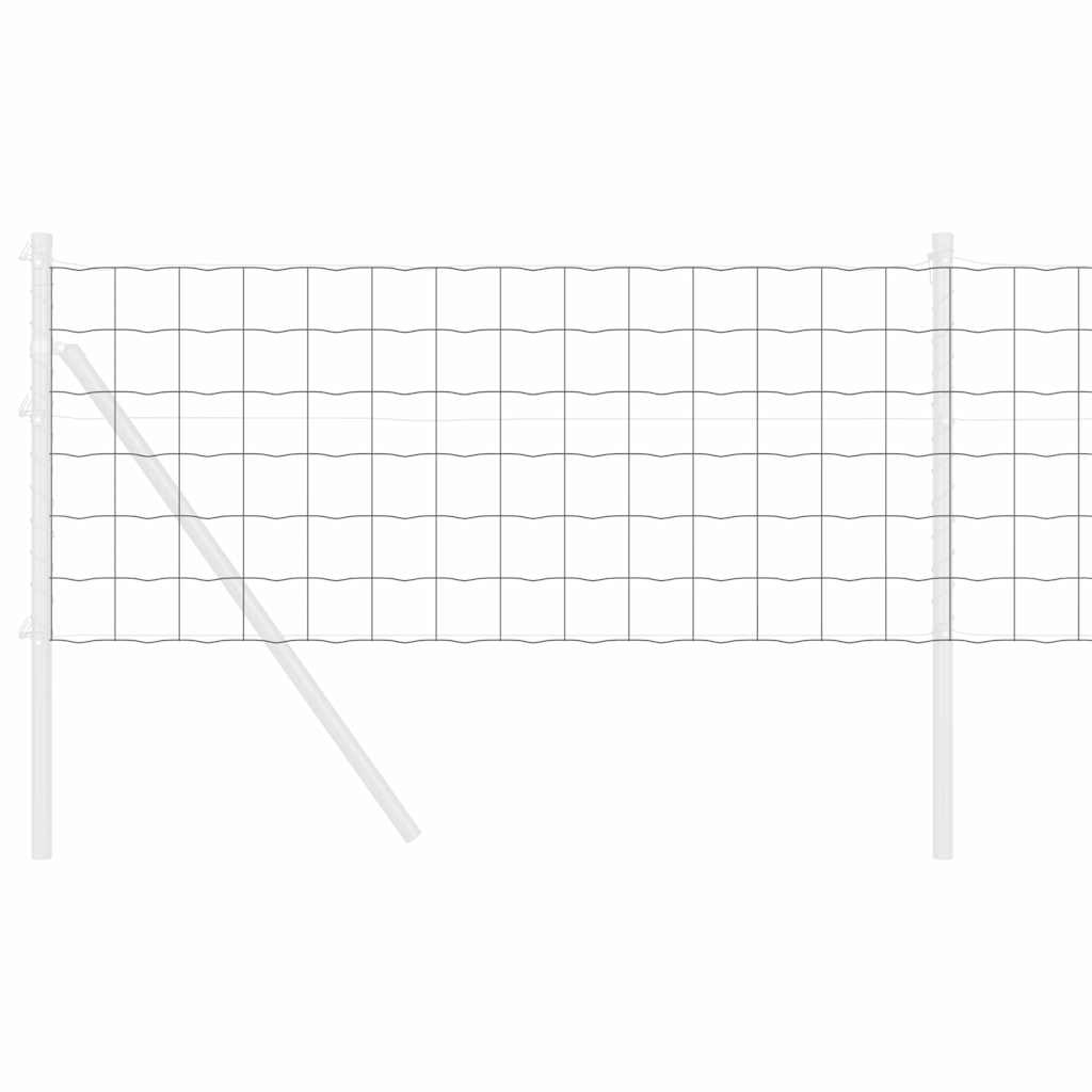 Euro gjerde Grå 0,6 x 10 m PVC-belagt jern