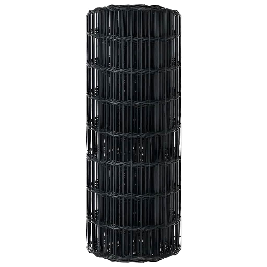 Euro gjerde Grå 0,8 x 25 m PVC-belagt jern