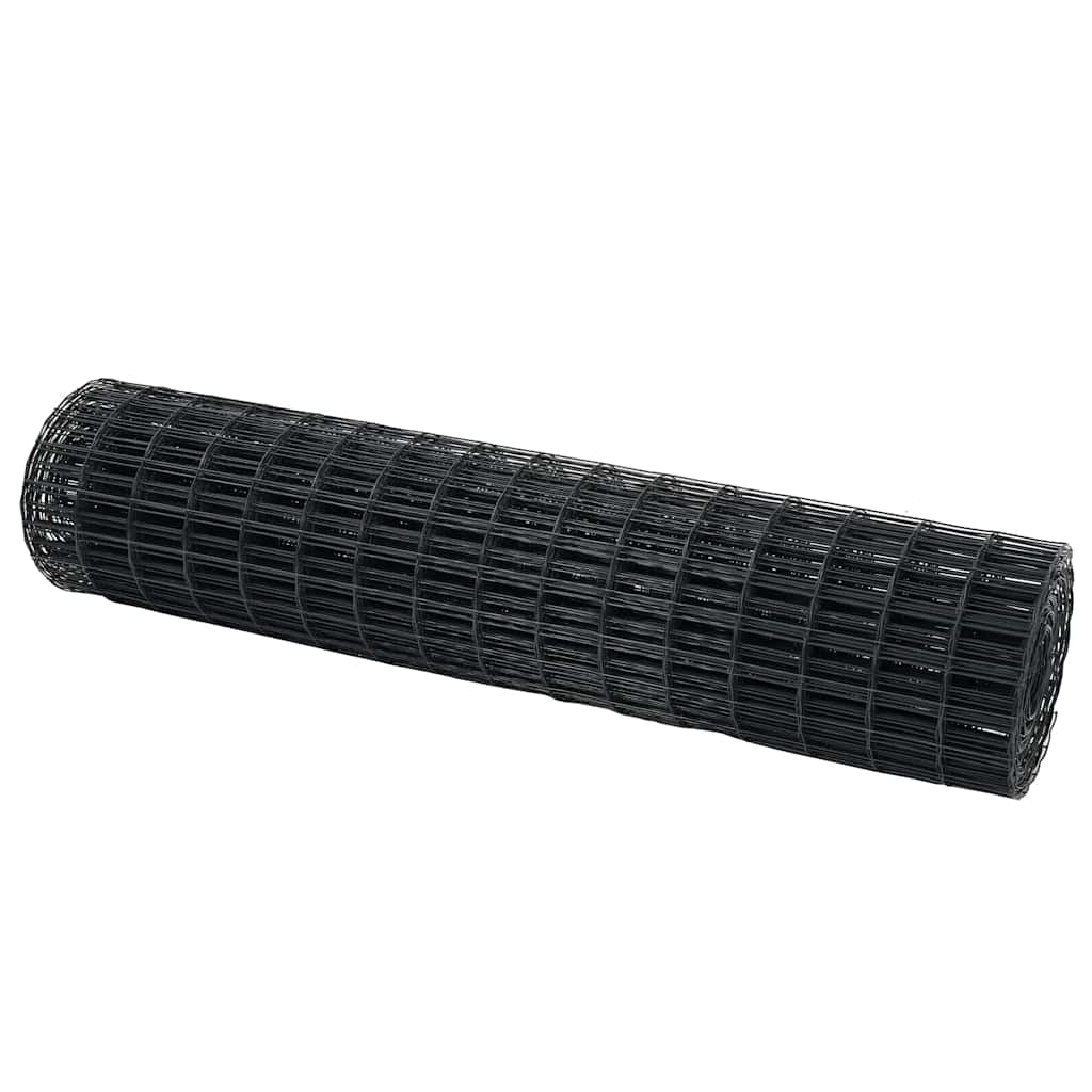 Euro gjerde Grå 1 x 25 m PVC-belagt jern