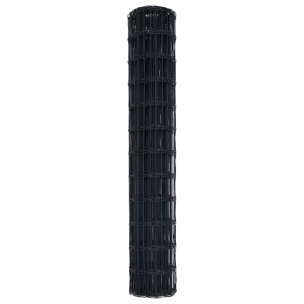 Euro gjerde Grå 1 x 25 m PVC-belagt jern