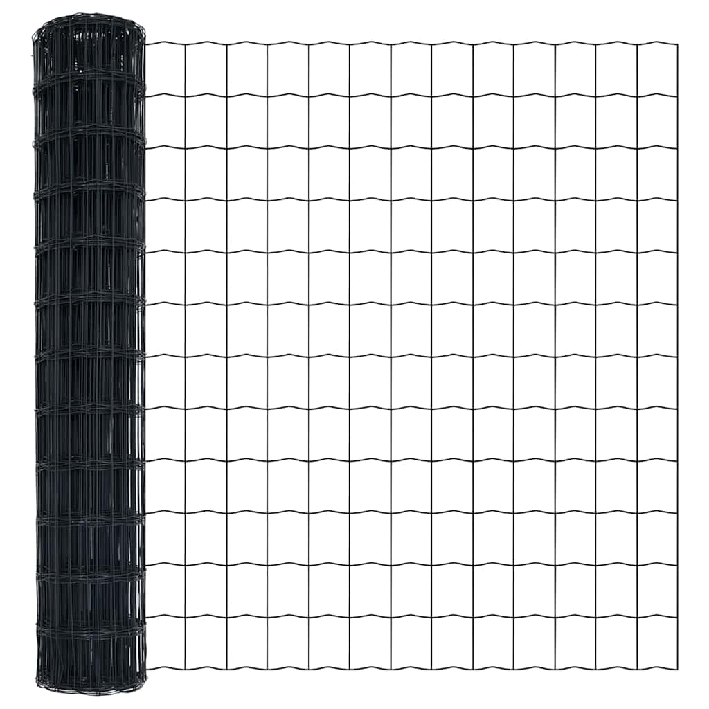 Euro gjerde Grå 1,2 x 25 m PVC-belagt jern