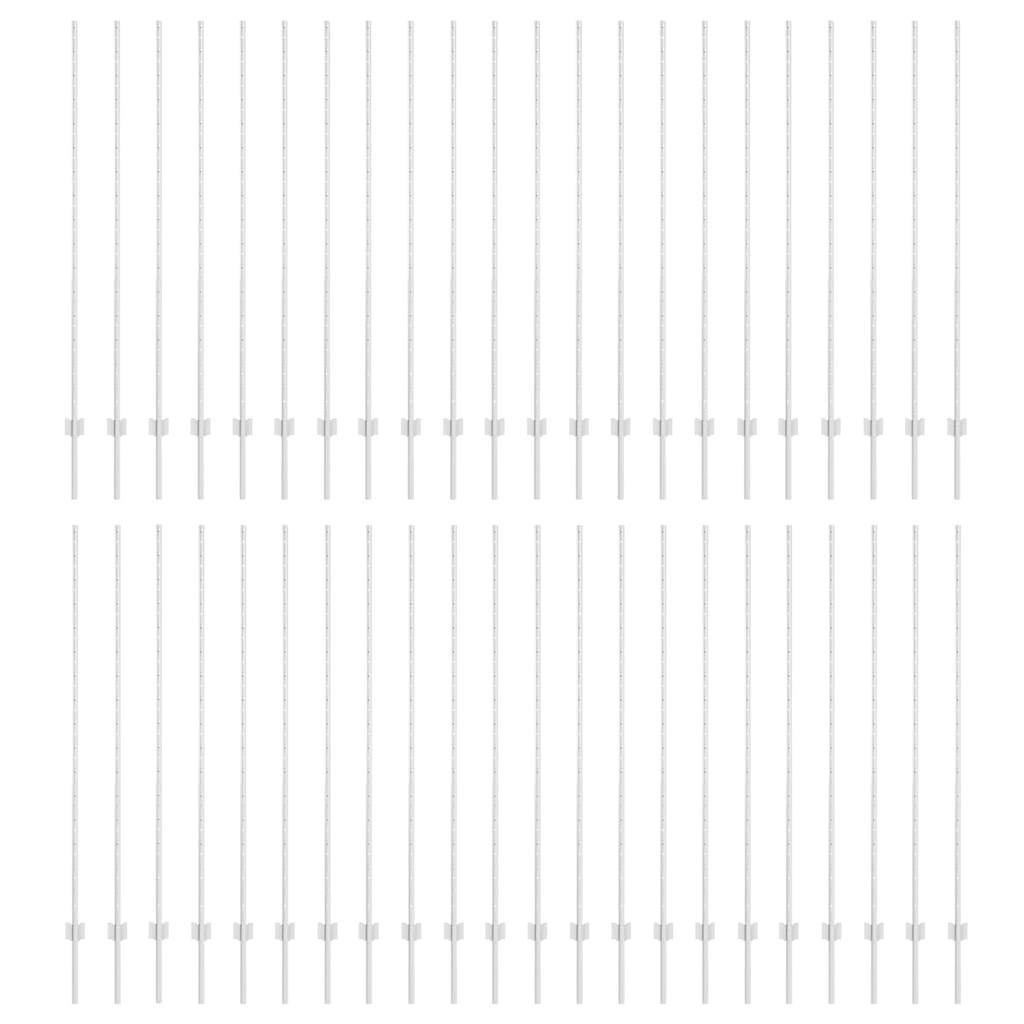 Gjerdepunkter 88 pcs sølv 200 cm Stål