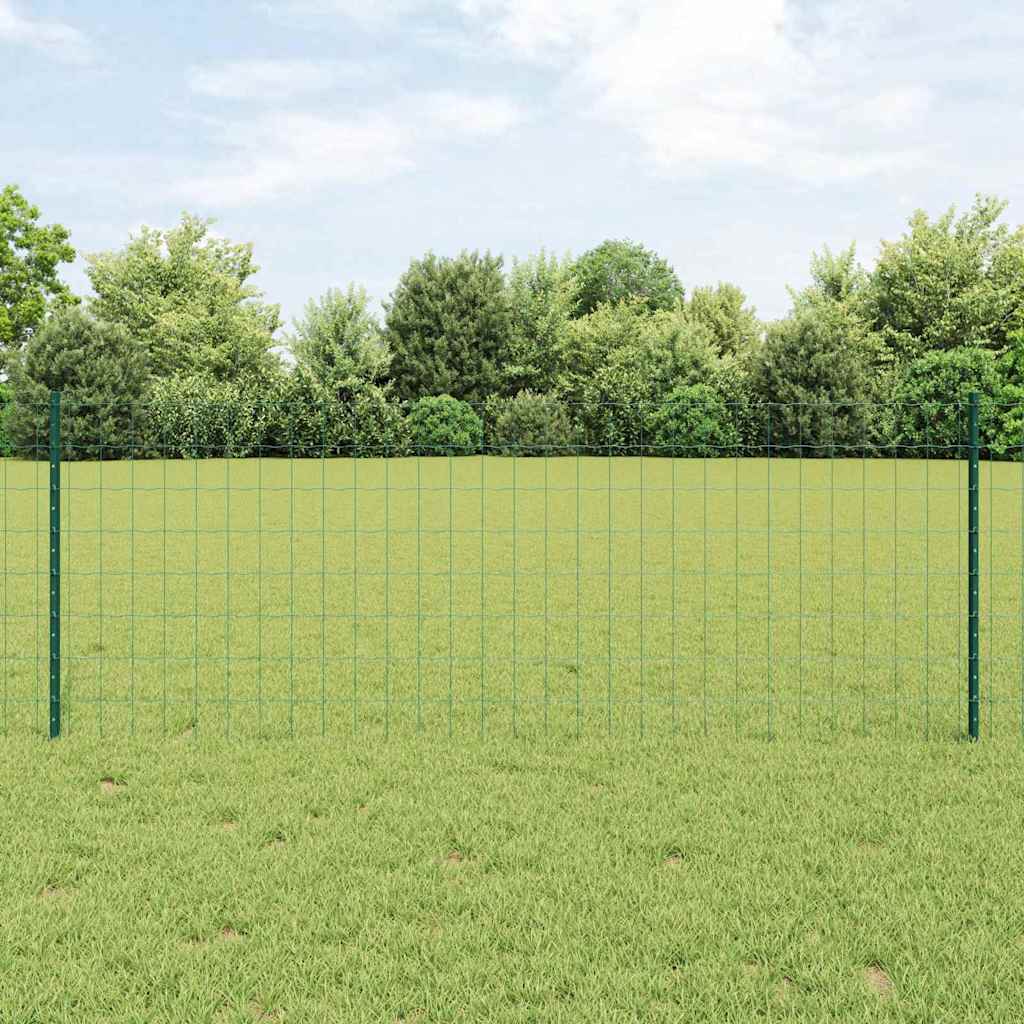 Euro gjerdet med stolpe 10 x 0,8 m PVC-belagt stål Grønn Mesh