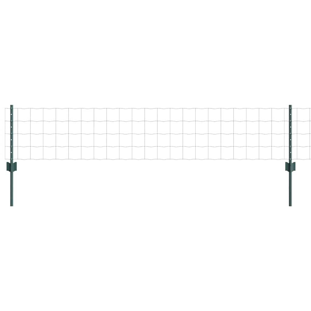 Euro gjerdet med stolpe 10 x 0,4 m PVC-belagt stål Grønn Mesh