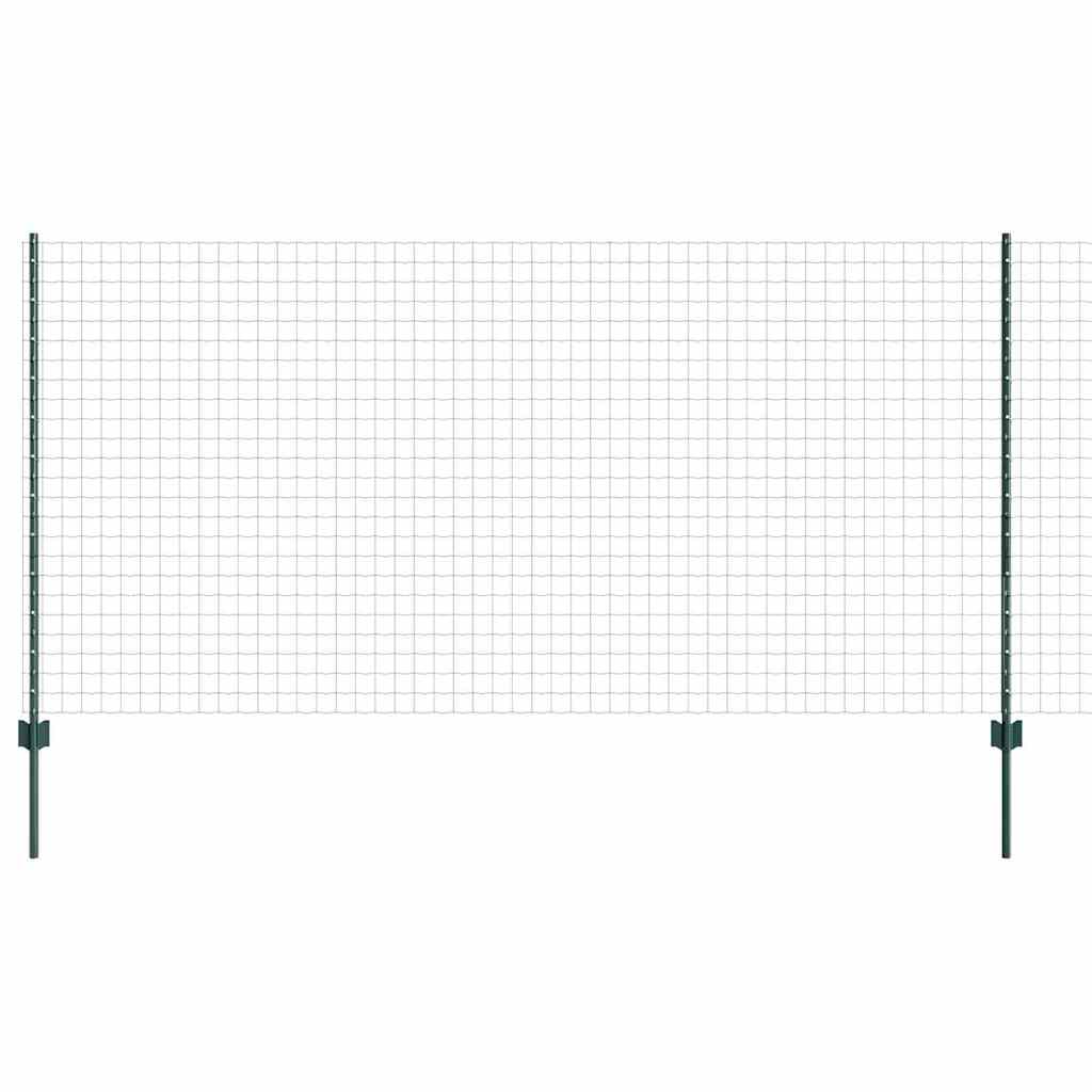 Euro gjerdet med stolpe 25 x 1,2 m PVC-belagt stål Grønn Mesh