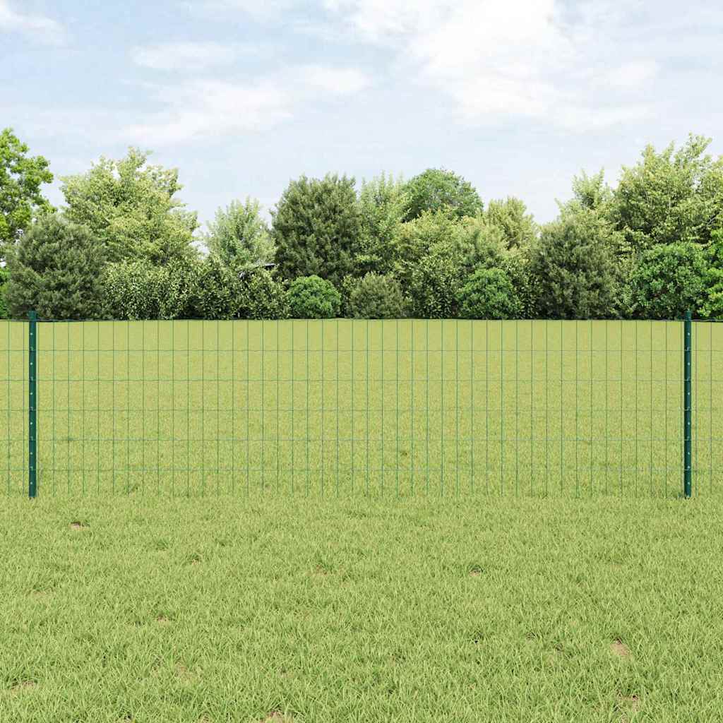 Euro gjerdet med stolpe 50 x 0,6 m PVC-belagt stål Grønn Mesh