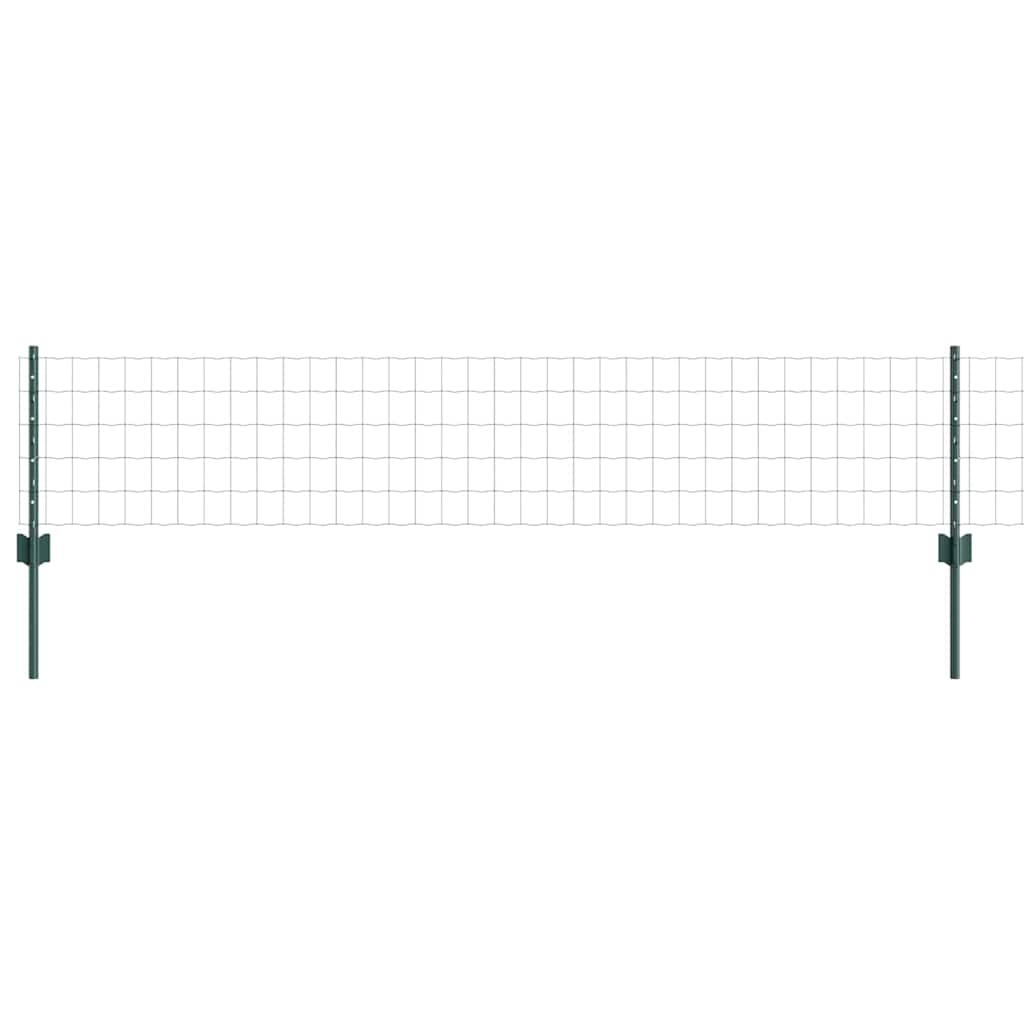 Euro gjerdet med stolpe 10 x 0,4 m PVC-belagt stål Grønn Mesh