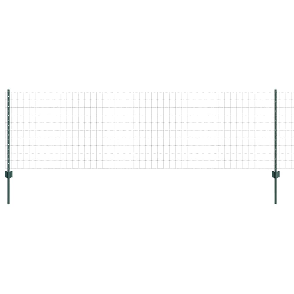 Euro gjerdet med stolpe 10 x 0,8 m PVC-belagt stål Grønn Mesh