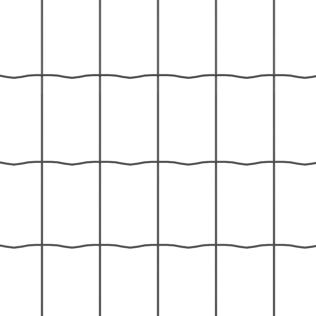 Euro gjerdet med stolpe 10 x 0,4 m PVC-belagt stål Grå Mesh