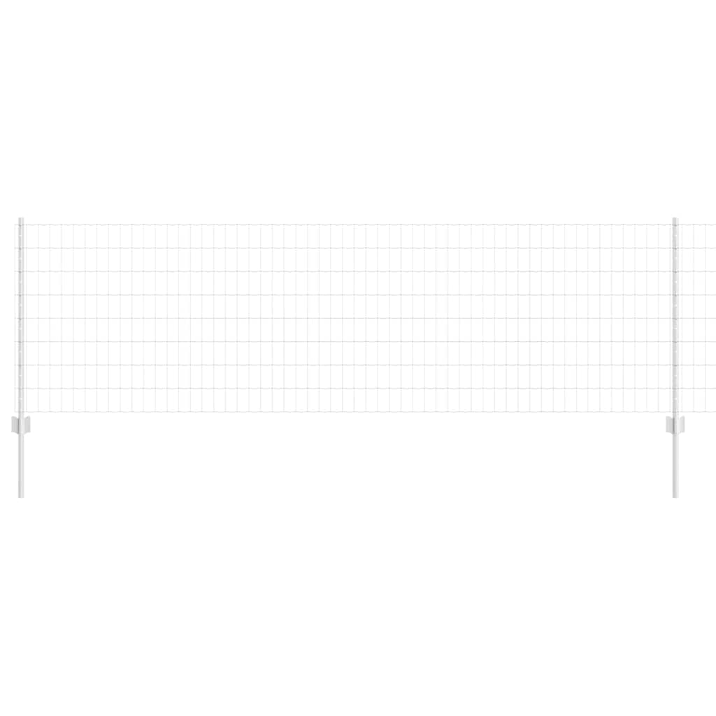 Gjerde med innlegg. sølv 0.8 x 10 m Stål