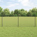 Kjettinggjerde med stolpe 10 x 0,8 m PVC-belagt stål Grå Mesh