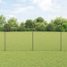 Kjettinggjerde med stolpe 25 x 1,4 m PVC-belagt stål Grå Mesh