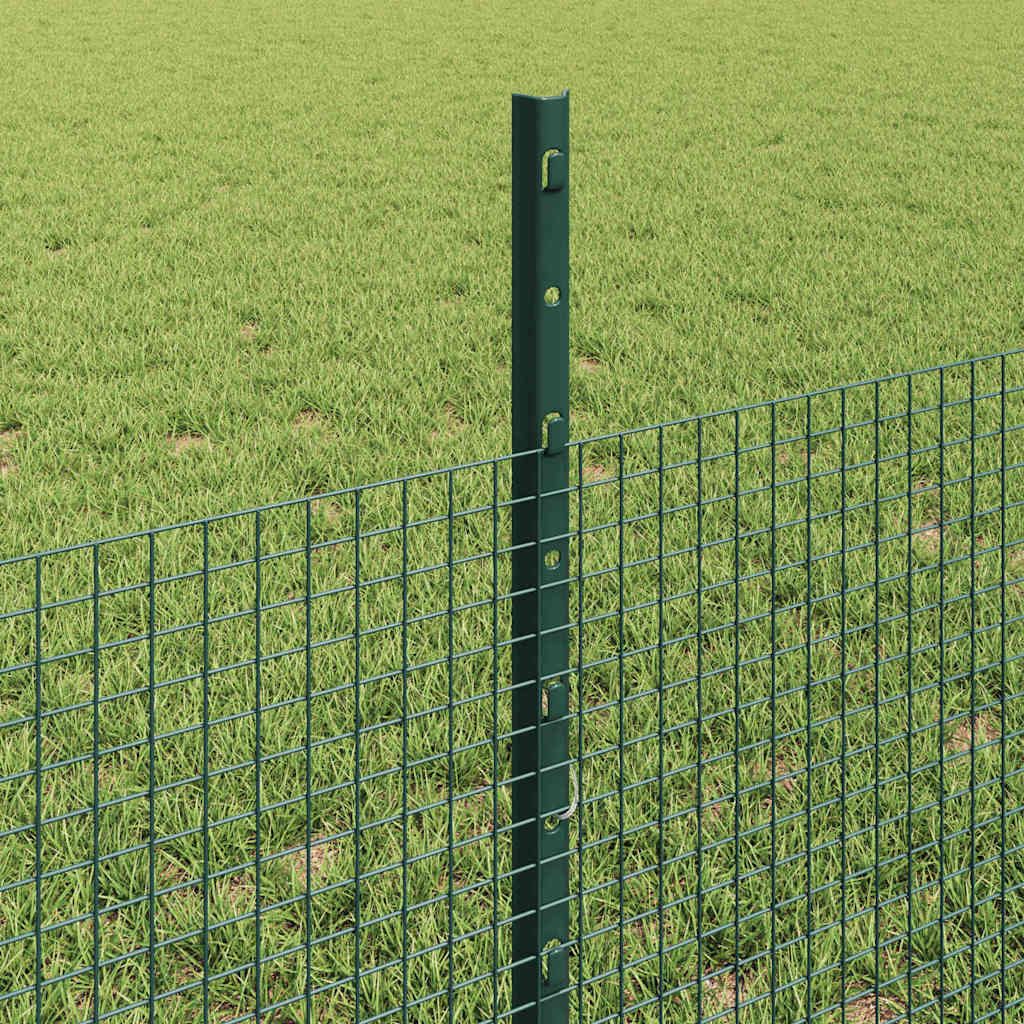 Sveiset trådgjerde med stolper 100 x 0,5 m PVC-belagt stål Mesh