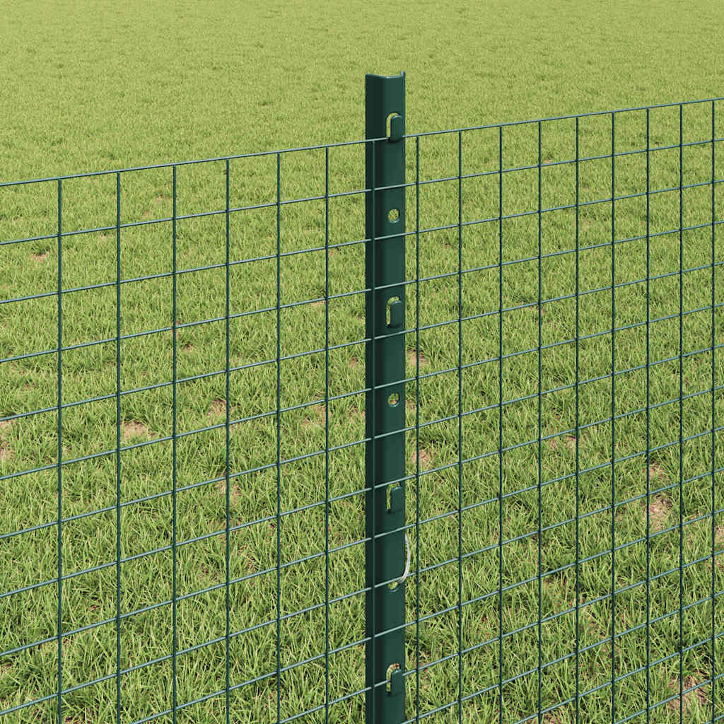 Sveiset trådgjerde med stolper 100 x 0,8 m PVC-belagt stål Mesh