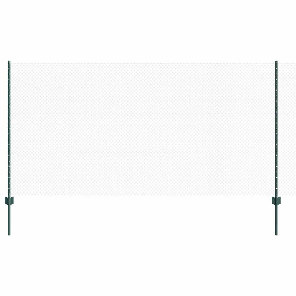 Sekskantet gjerde med post 100 x 1,2 m PVC-belagt stål Grønn