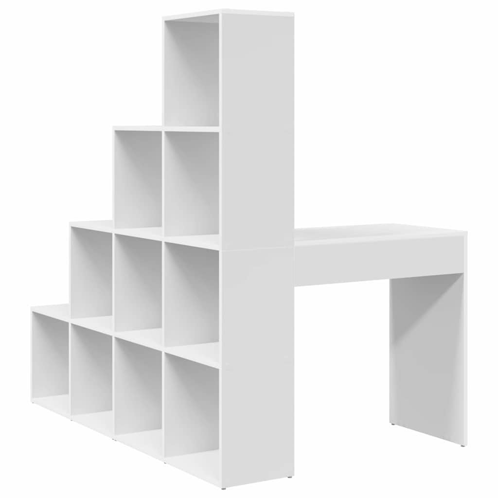 Hjørneskrivebord Hvit 101,5 x 149,5 x 149,5 cm Konstruert tre