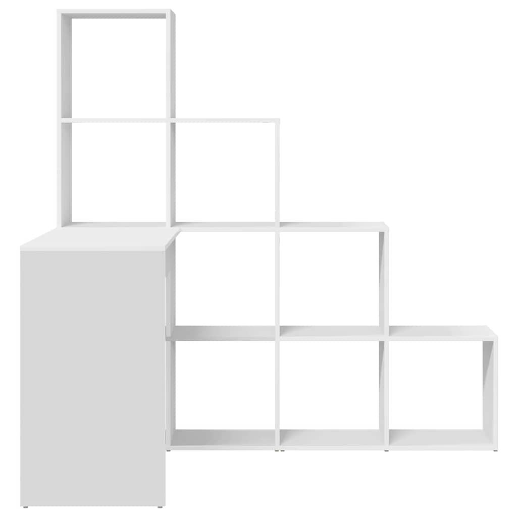 Hjørneskrivebord Hvit 101,5 x 149,5 x 149,5 cm Konstruert tre