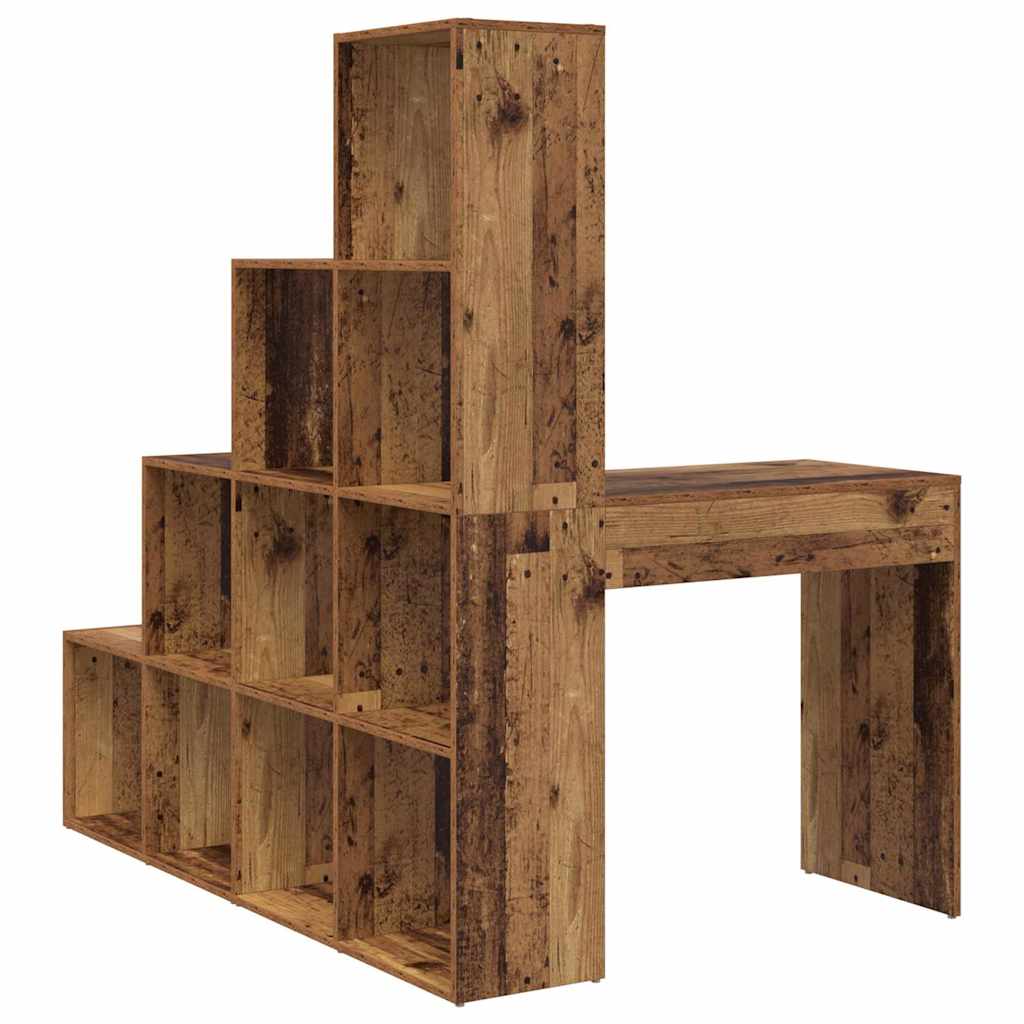 Hjørneskrivebord med hylle Gamle tre 101,5 x 149,5 x 149,5 cm