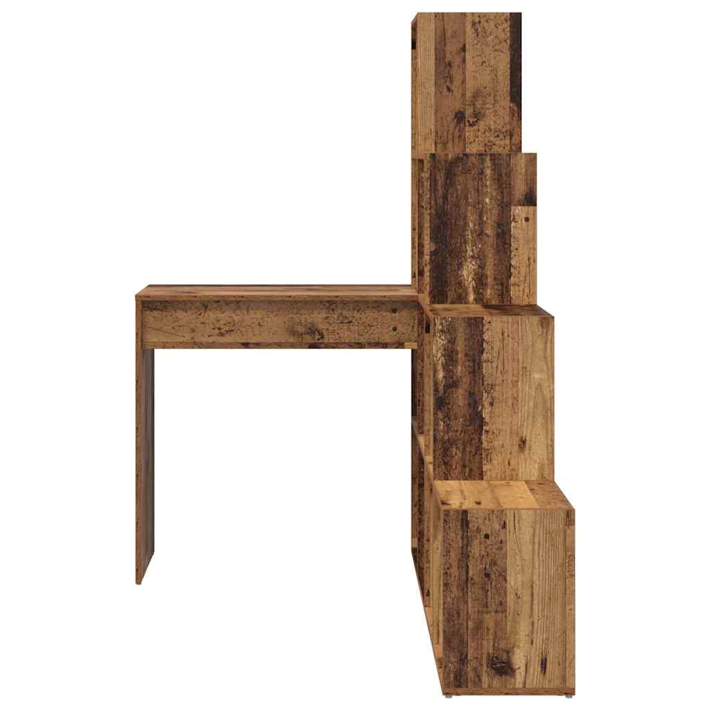 Hjørneskrivebord med hylle Gamle tre 101,5 x 149,5 x 149,5 cm
