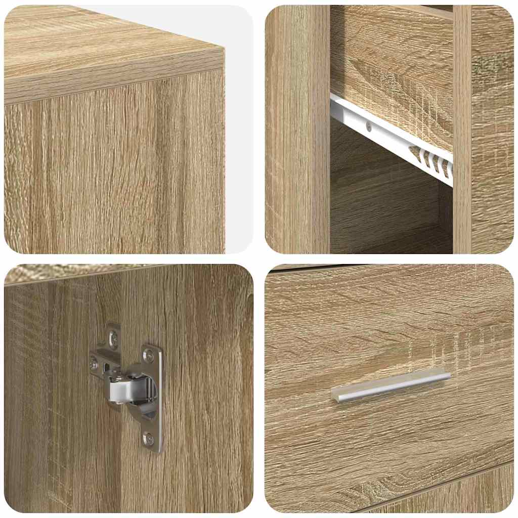 Hjørneskrivebord med skuff Sonoma eik 102 x 88 x 75 cm