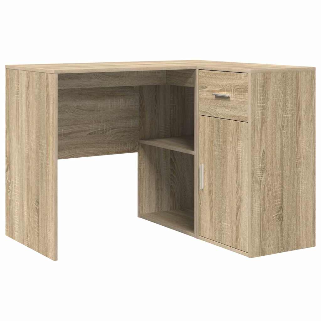 Hjørneskrivebord med skuff Sonoma eik 102 x 88 x 75 cm