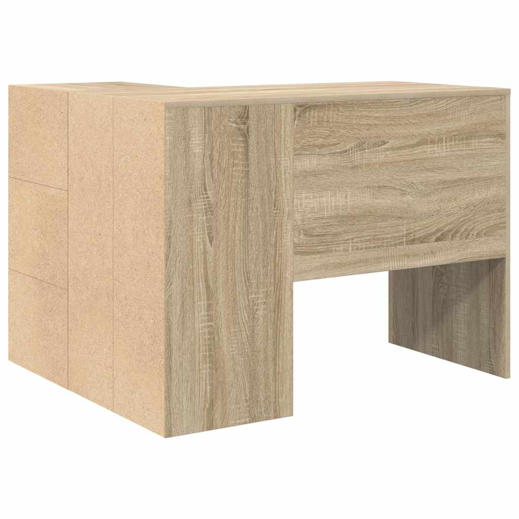 Hjørneskrivebord med skuff Sonoma eik 102 x 88 x 75 cm