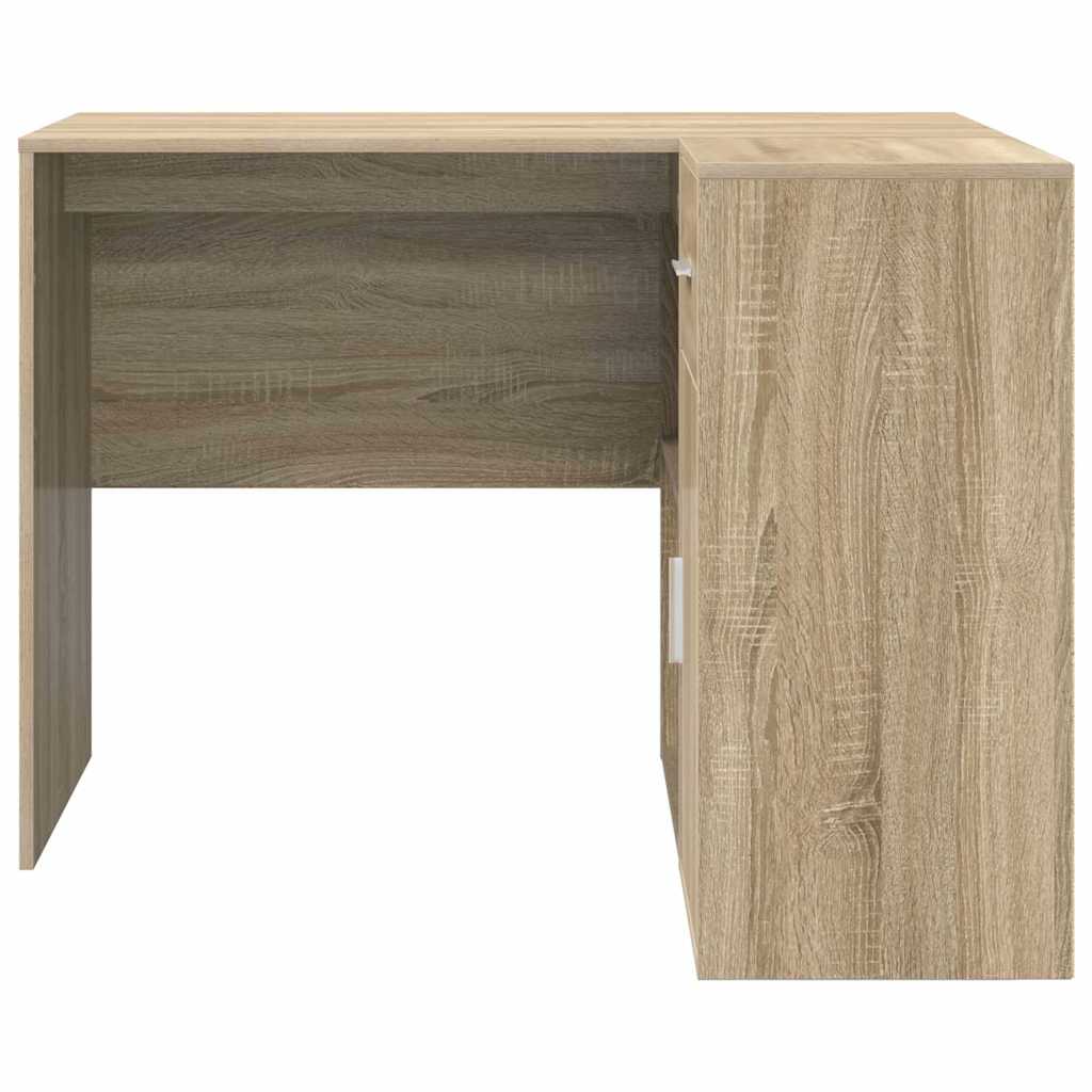 Hjørneskrivebord med skuff Sonoma eik 102 x 88 x 75 cm