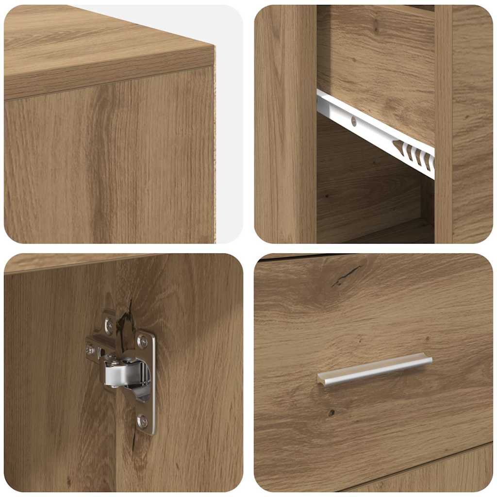 Hjørneskrivebord Artisan Eik 102 x 88 x 75 cm