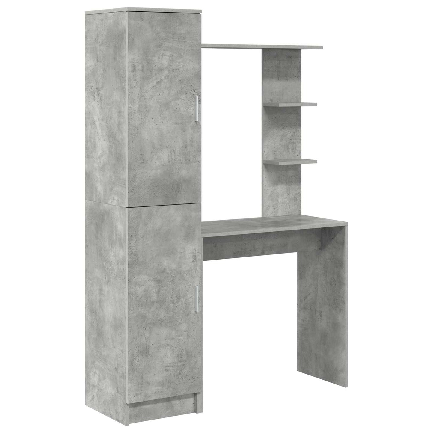Skrivebord 2 pcs Betonggrå vidaXL