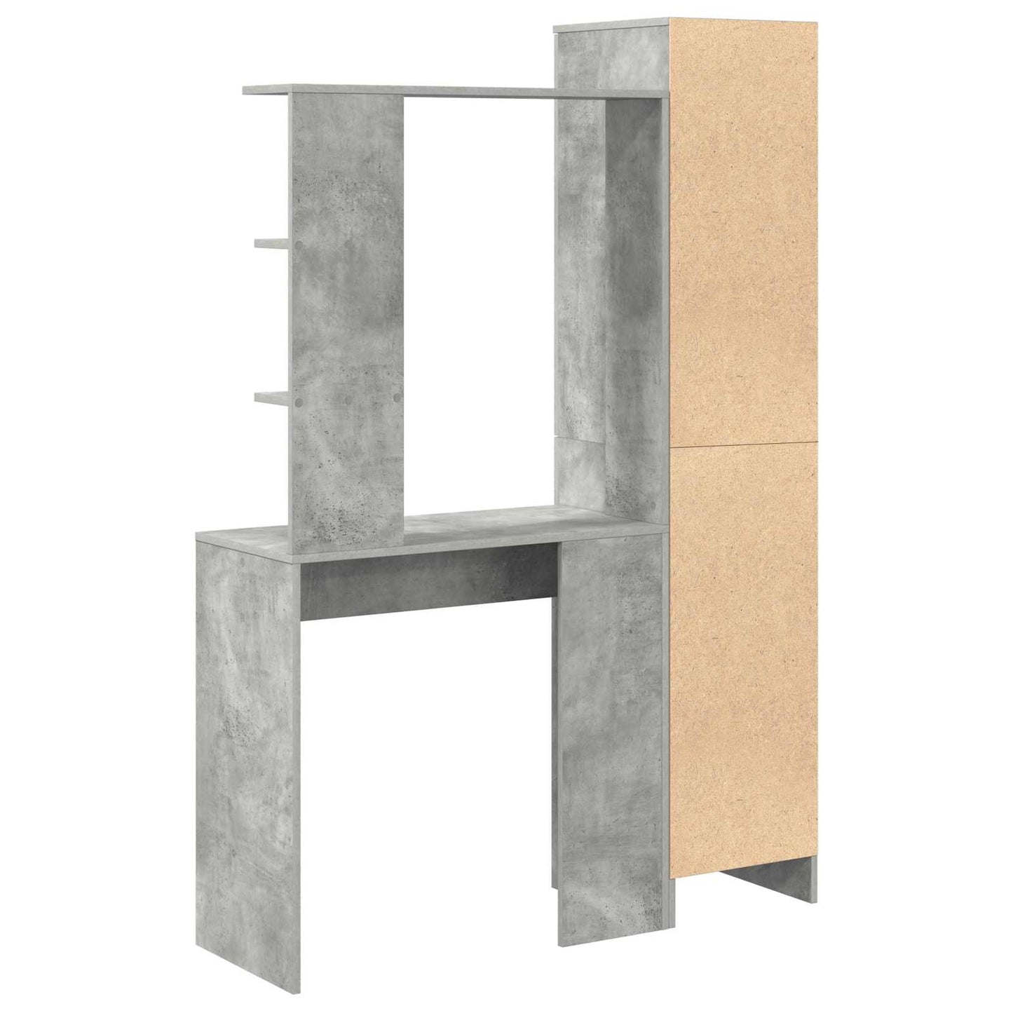 Skrivebord 2 pcs Betonggrå vidaXL