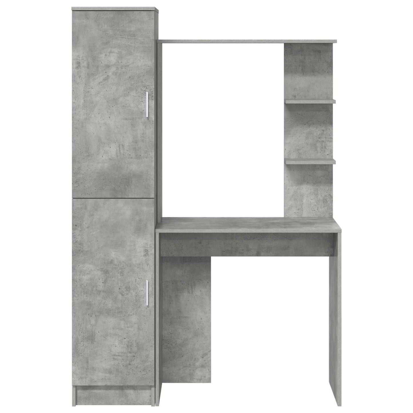 Skrivebord 2 pcs Betonggrå vidaXL