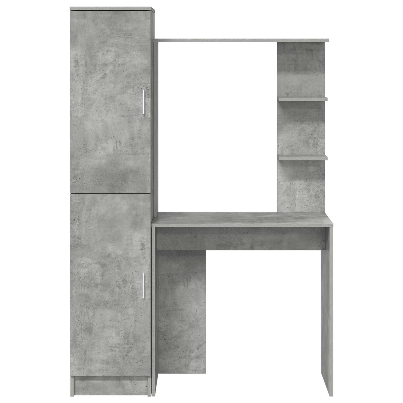 Skrivebord 2 pcs Betonggrå vidaXL