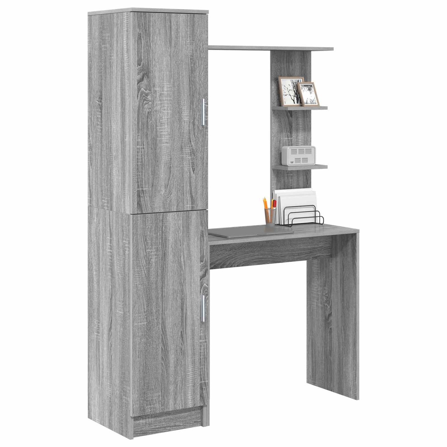 Skrivebord 2 pcs Grå Sonoma
