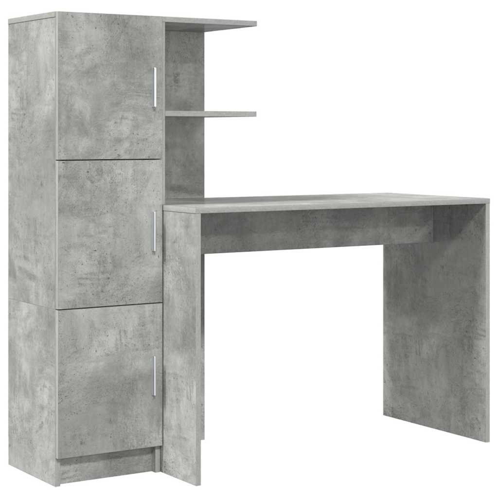 Skrivebord 2 pcs Betonggrå