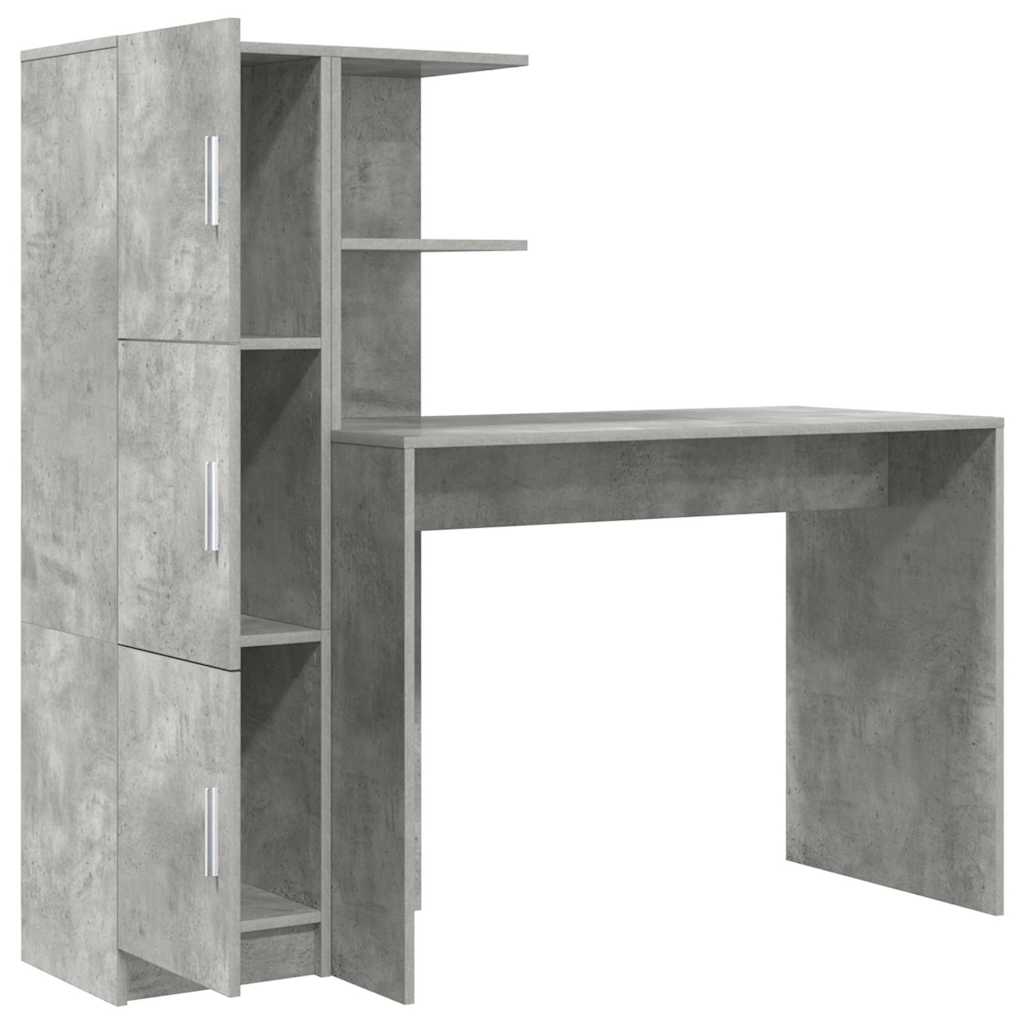 Skrivebord 2 pcs Betonggrå