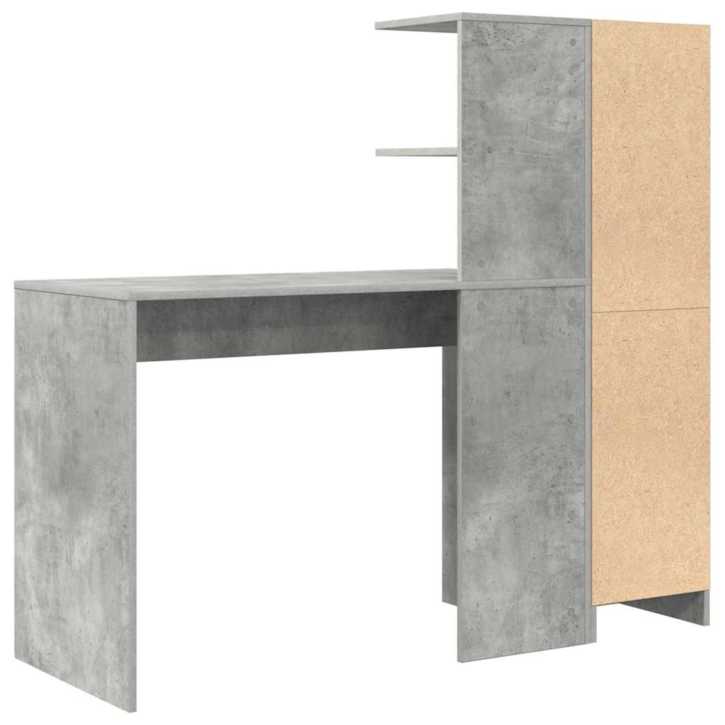 Skrivebord 2 pcs Betonggrå