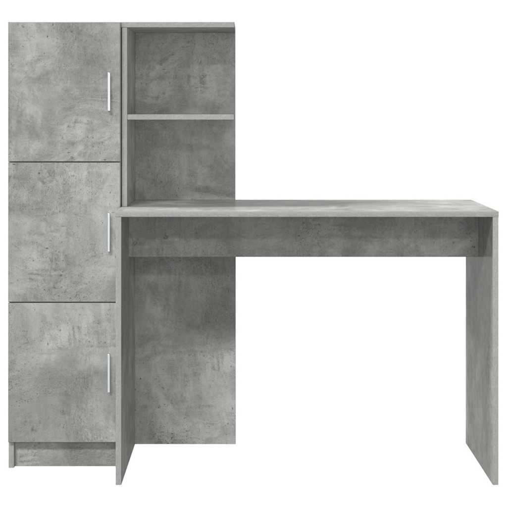 Skrivebord 2 pcs Betonggrå