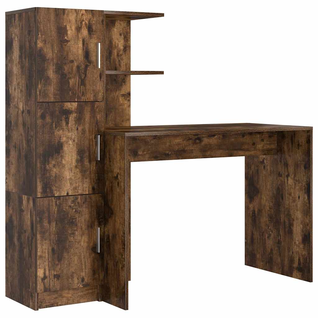 Skrivebord 2 pcs Røkt eik