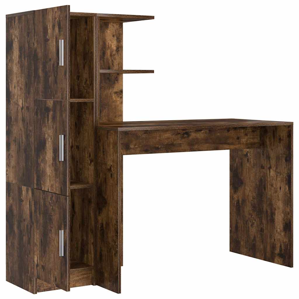 Skrivebord 2 pcs Røkt eik