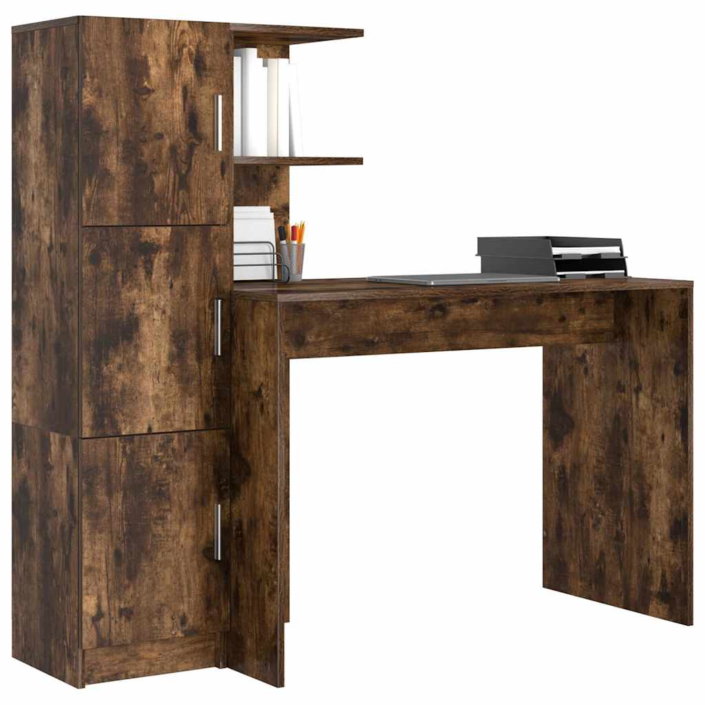 Skrivebord 2 pcs Røkt eik