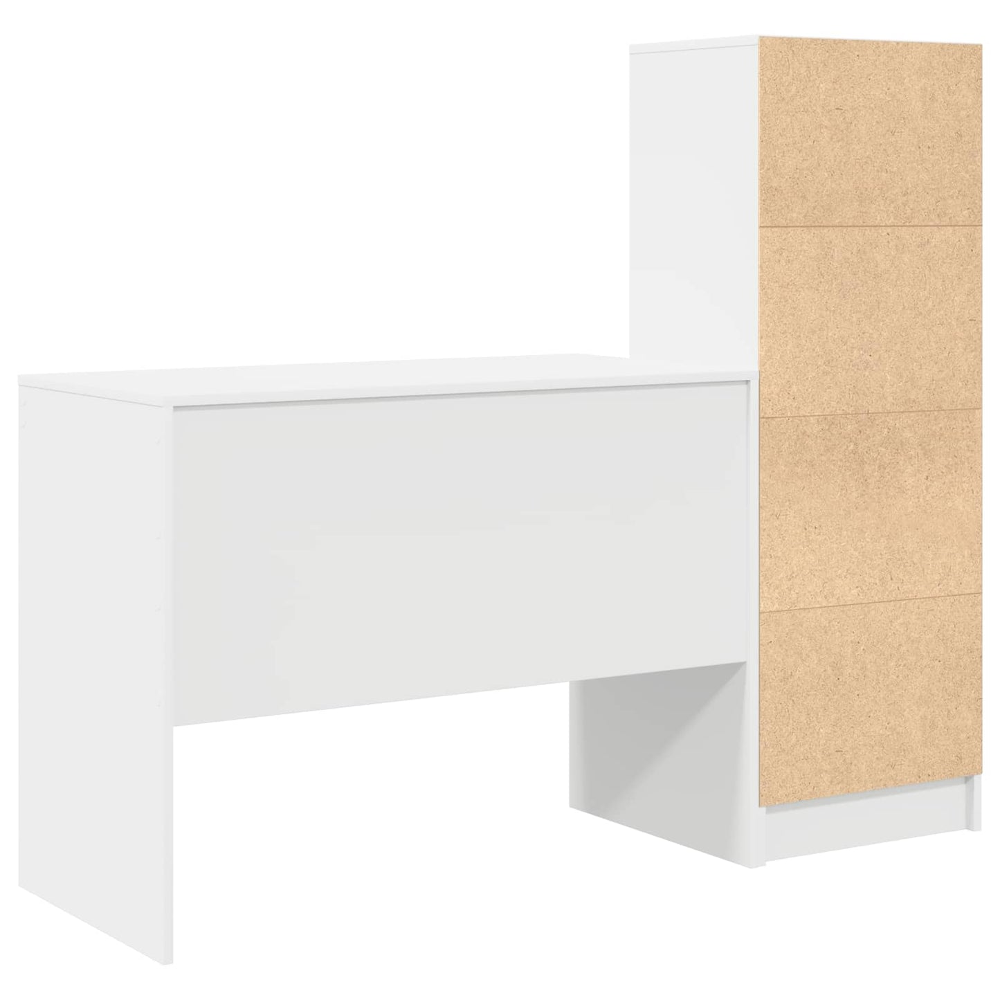 Skrivebord med skuff 2 pcs Hvit